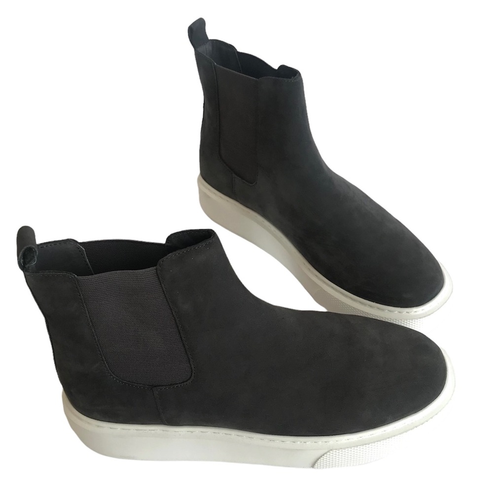 J/SLIDES NYC Dani Chelsea Gray Nubuck Suede Platform Slip On Bootie Sze 8.5 NIB - Picture 4 of 15